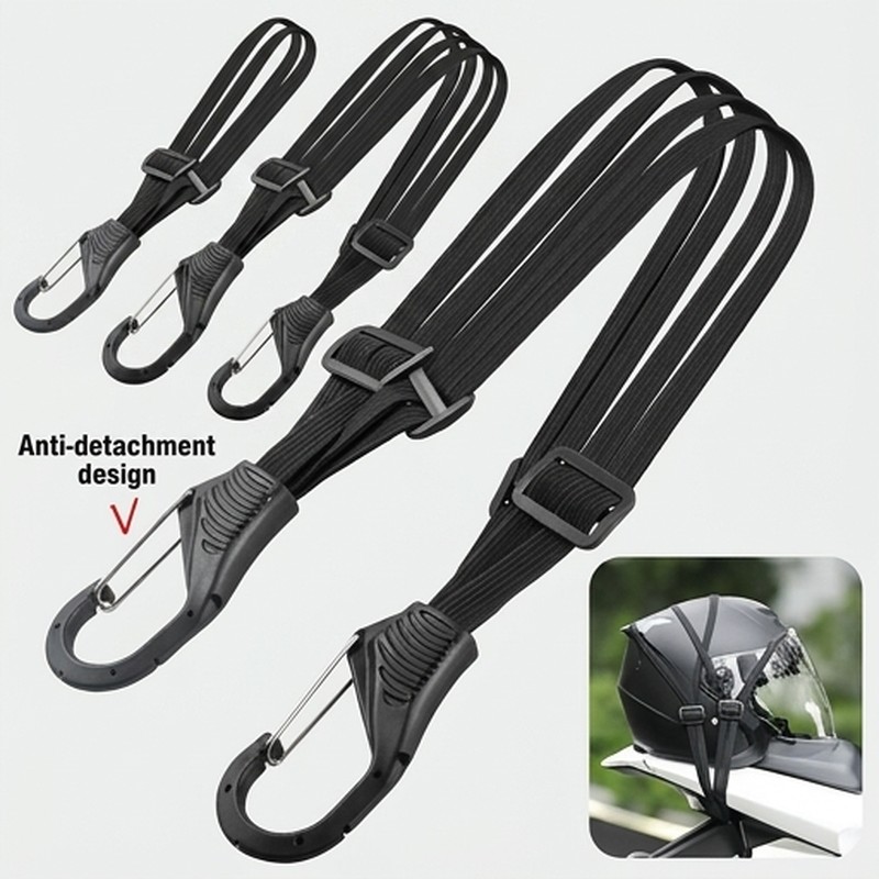Motorcycle Gear Hanger - Correa de Equipaje para Motocicleta, Elástica
