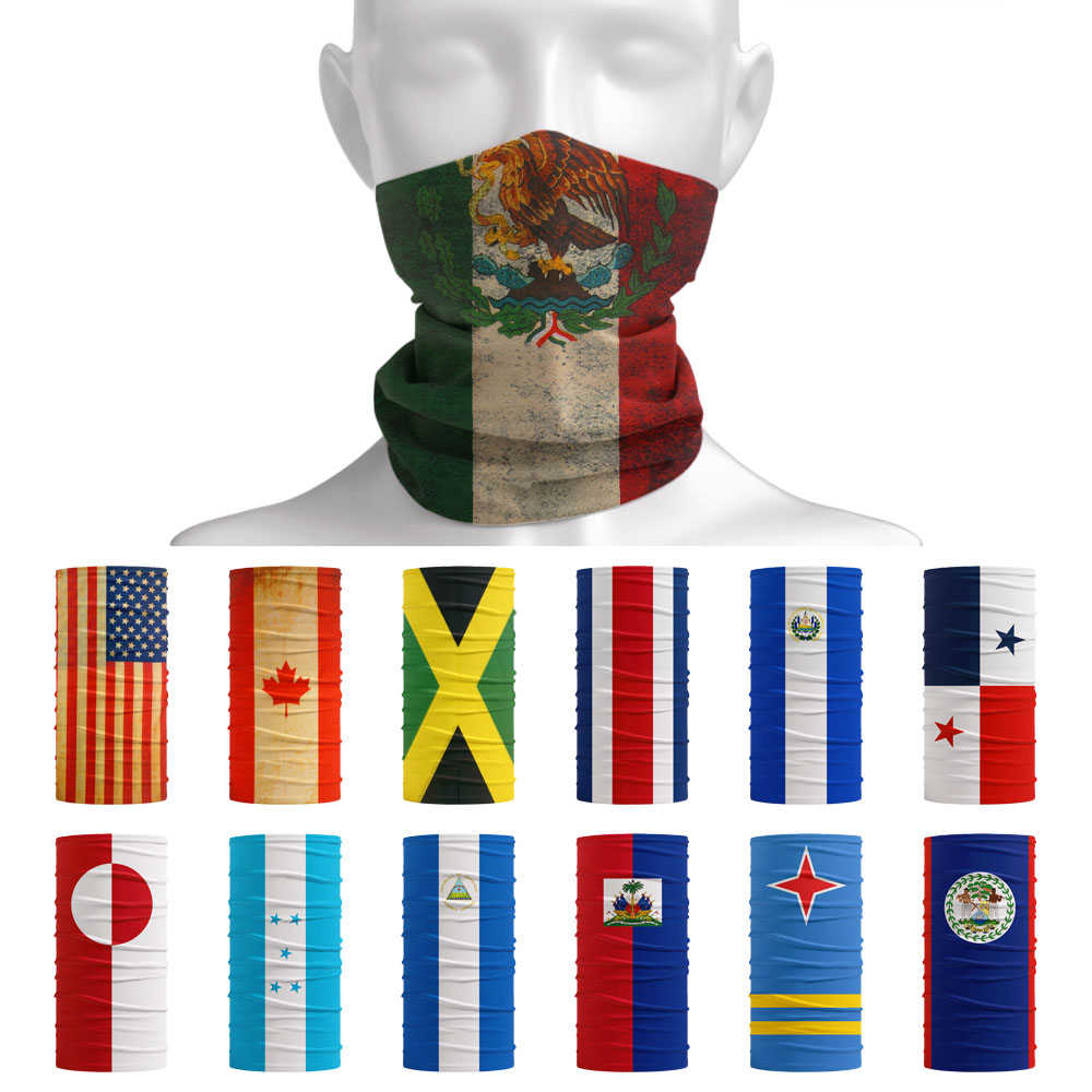 Motorcycle Gear For Women - Bandana con banderas nacionales de América