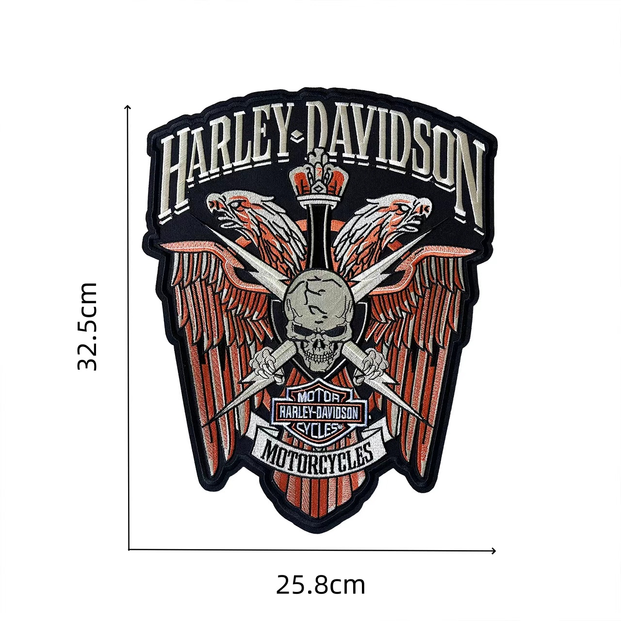 Motorcycle Gear Harley Davidson - Parche Adhesivo de Cuero para Chaqueta