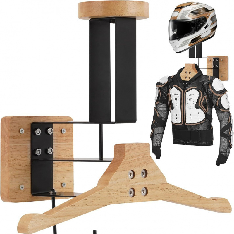 Motorcycle Gear Hanger - Colgador de casco y gorra de