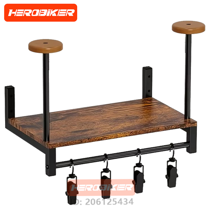 Estante de madera para montaje - Motorcycle Gear Hanger reseña y precio
