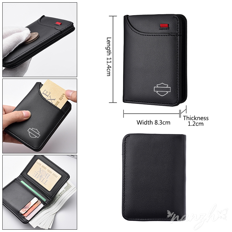 Monedero de Cuero con Emblema, - Motorcycle Gear Harley Davidson reseña y precio