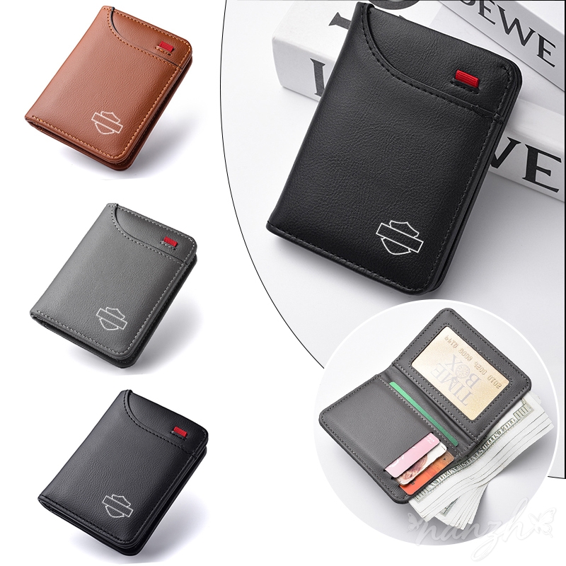 Monedero de Cuero con Emblema, - Motorcycle Gear Harley Davidson reseña y precio
